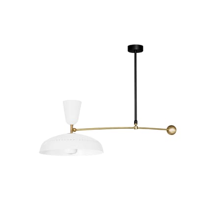Suspension G1 métal blanc / Réédition 1951, Pierre Guariche - L 115 cm - SAMMODE STUDIO