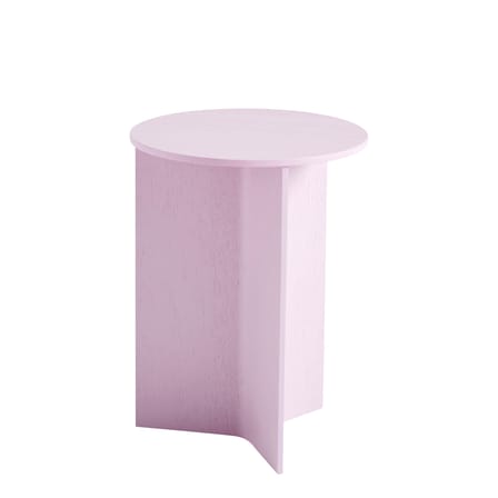 Table d'appoint Slit Wood bois rose / Haute - Ø 35 X H 47 cm / Bois - Hay