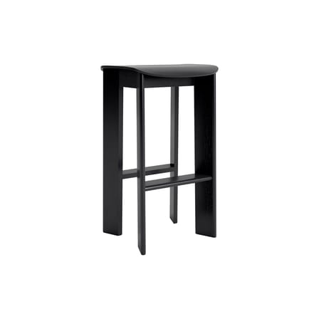 Tabouret haut Chisel 30 High bois noir / H 75 cm - Hay