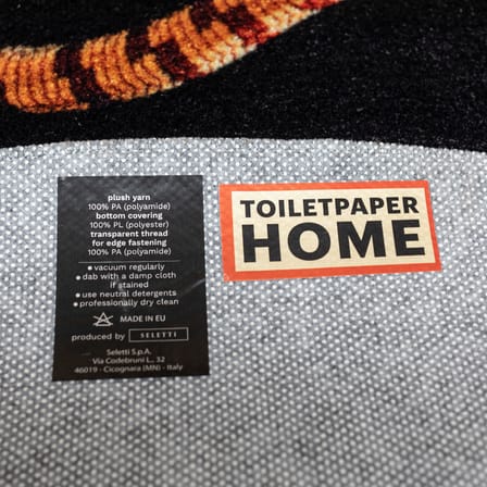 Tapis Toiletpaper - Snakes  multicolore noir / Ø 200 cm - Seletti