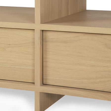 Kabuki TV unit natural wood / L 200 cm - 2 drawers - Ethnicraft