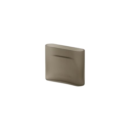 Vase Ridge verre marron / L 20 x H 16,5 cm - Muuto