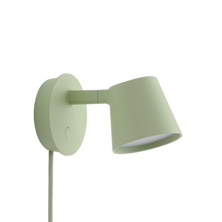 Applique avec prise Tip LED métal vert / Orientable - Variateur - Muuto