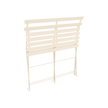 Banquette Bistro métal beige / Pliante - 2 places / L 88 cm - Fermob