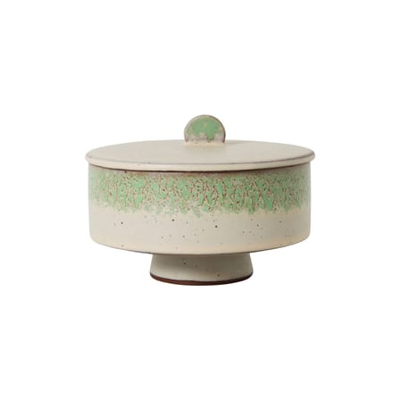 Boîte hermétique 70s ceramics céramique vert / Ø 14 x H 10 cm - HK LIVING