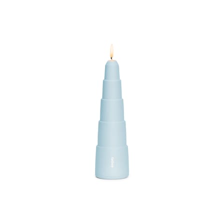 Bougeoir Spire métal bleu Step / H 26 cm - Fatboy