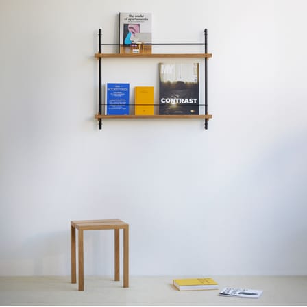 Étagère Magazine Shelving – MS.65.1 bois naturel / Pour livres et magazines - L 85 x H 73 cm - MOEBE