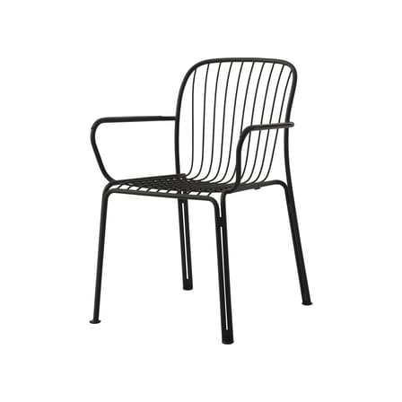 Fauteuil de repas Thorvald SC95 métal noir - &tradition
