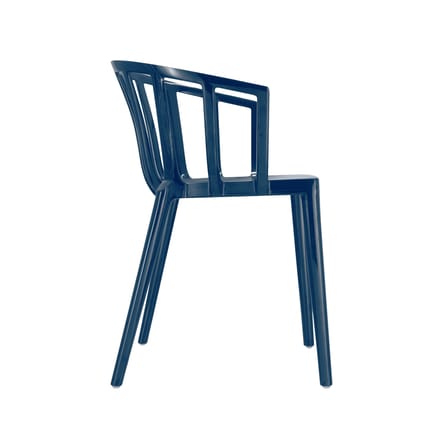 Fauteuil empilable Venice plastique bleu - Kartell