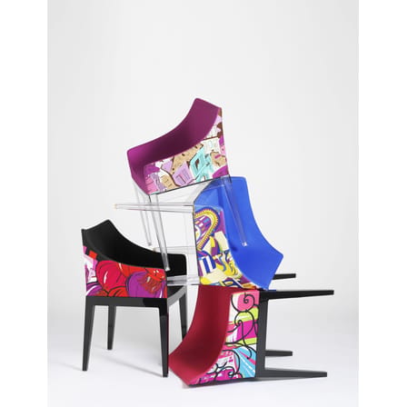Fauteuil rembourré Madame tissu multicolore / By Emilio Pucci - Kartell