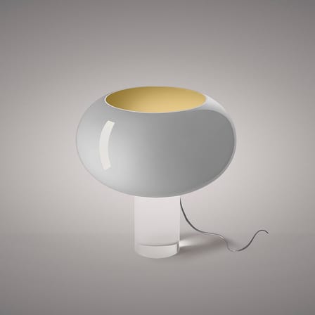 Lampe de table Buds 2 verre gris / Ø 41 x H 42 cm - Foscarini