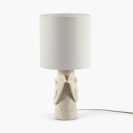 Lampe de table Paloma céramique beige / H 52 cm - Serax