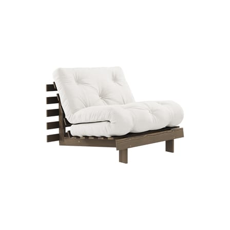 Fauteuil convertible Roots / Dormeuse & lit d'appoint - 3 positions / Structure marron - KARUP DESIGN