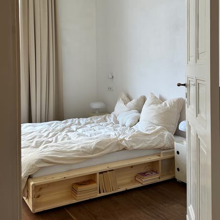 Lit double Ziggy / Pour matelas 140 x 200 cm - Rangements intégrés - KARUP DESIGN