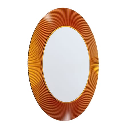 Miroir lumineux All Saints plastique marron LED / Ø 78 cm - Kartell
