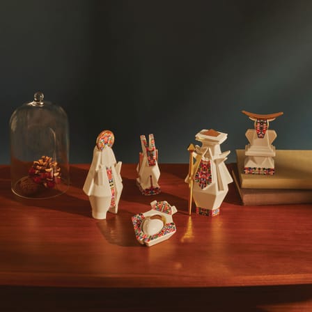 Santon Jesus céramique blanc / peint main - Alessi