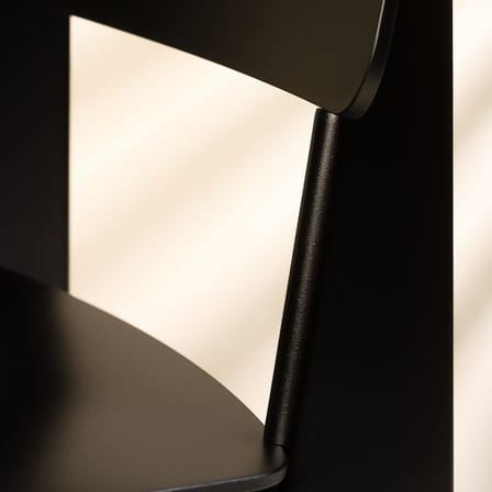 Stuhl Standard SP plastikmaterial schwarz / By Jean Prouvé, 1934 - Metall und Kunststoff - Vitra
