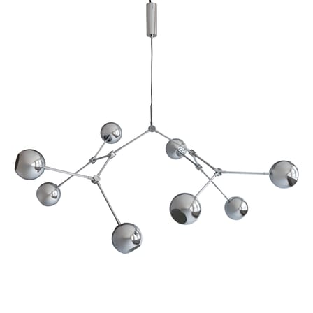 Suspension Drop Globe métal argent / 150 x 120 x H 85 cm - 101 COPENHAGEN