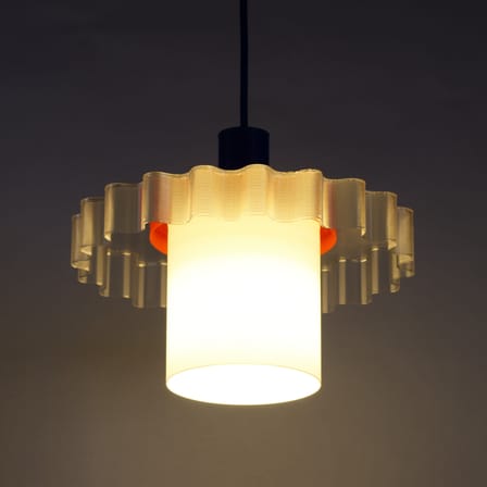 Suspension Gigi n°1 / Ø 28 x H 21 cm - Plastique recyclé / Fabriqué en France - Warren & Laetitia