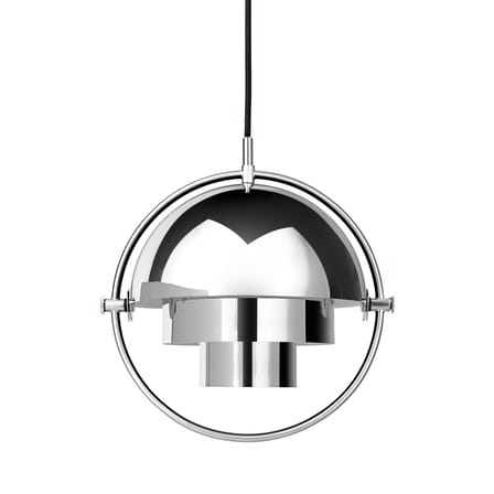 Suspension Multi-Lite Small argent métal / Ø 25 cm - Modulable & orientable / Réédition 1972 - Gubi