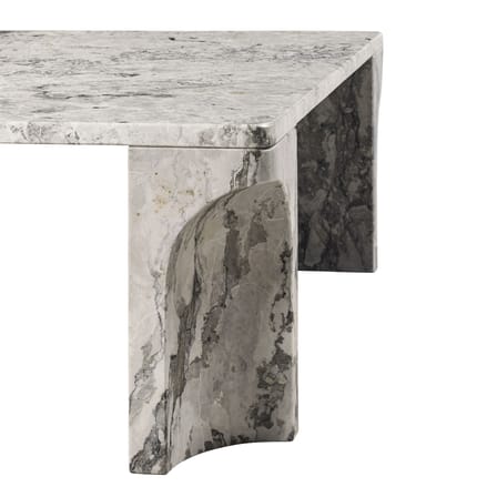 Table basse Doric marbre gris / 80 x 80 cm - Gubi