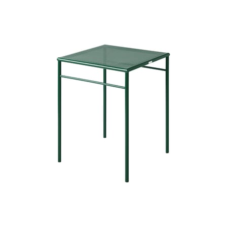 Table carrée T37 Tressée métal vert / 60 x 60, 2 à 4 personnes - Plateau tressé - Tolix