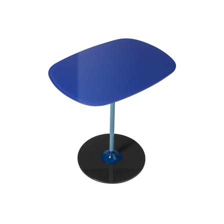 Table d'appoint Thierry verre bleu / 33 x 50 x H 50 cm - Verre - Kartell