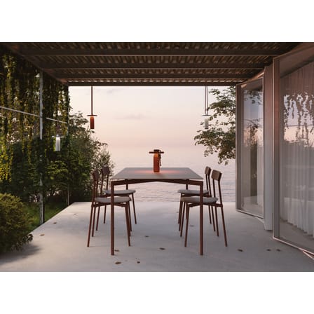 Table rectangulaire Fromme métal rouge / Aluminium - 180 x 90 cm - Petite Friture