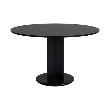 Table ronde Chisel 29 bois noir / Ø 120 cm - Pied central - Hay