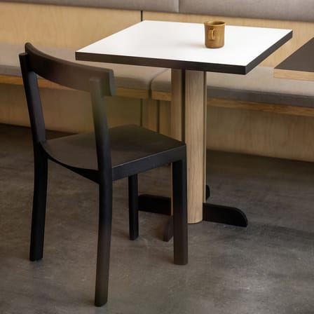 Tavolo quadrato Toucan legno bianco / 65 x 65 cm - KANN DESIGN