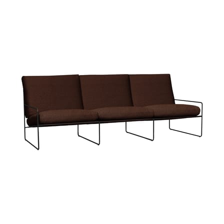 Canapé de jardin 3 places Desert tissu marron / L 233 cm - Ferm Living