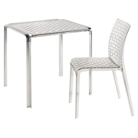 Chaise empilable Ami Ami plastique transparent Tokujin Yoshioka, 2009 - Kartell