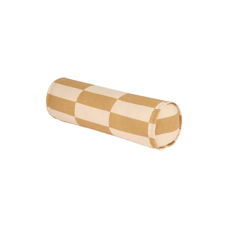 Coussin Vibes Cylinder tissu jaune / Ø 16 x L 50 cm - NOBODINOZ