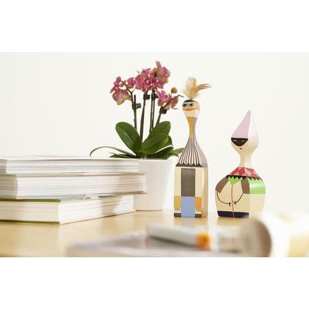 Décoration Wooden Dolls - No. 1 bois multicolore / By Alexander Girard, 1952 - Vitra