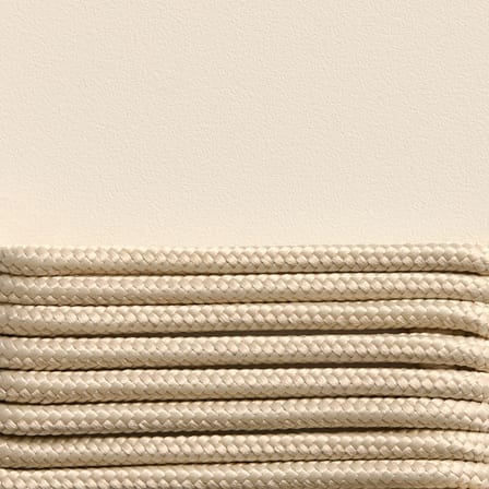 Fauteuil bas Palissade Cord blanc / Corde tissu recyclé - Hay