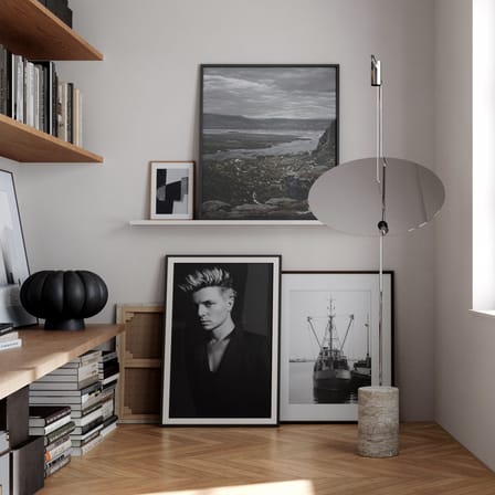 The Moon Floor lamp metal stone silver - 101 COPENHAGEN