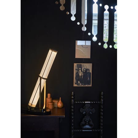 Lampe de table Frechin LED verre blanc / H 65 cm - marbre - DCW éditions