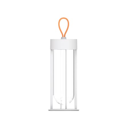 Lampe extérieur sans fil rechargeable In Vitro Unplugged LED métal verre blanc / By Starck - Flos
