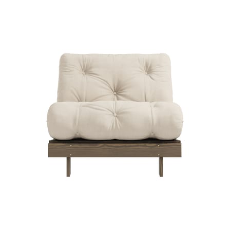 Fauteuil convertible Roots / Dormeuse & lit d'appoint - 3 positions / Structure marron - KARUP DESIGN
