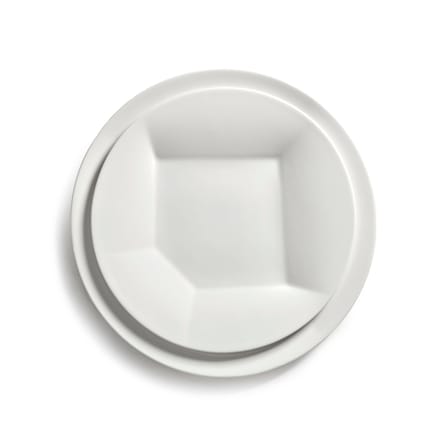 Piatto da dessert Silos 03 ceramica bianco / Ø 24 cm - Set da 2 - Serax