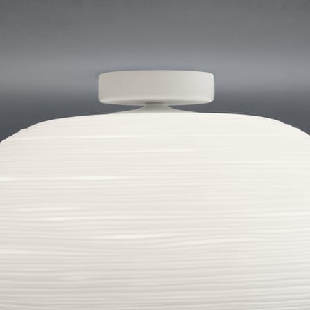 Plafonnier Rituals 2 verre blanc / Applique - Ø 34 x H 21 cm - Foscarini