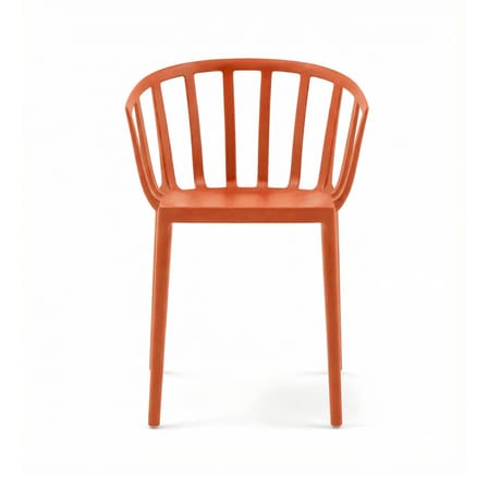Poltrona impilabile Venice materiale plastico arancione - Kartell