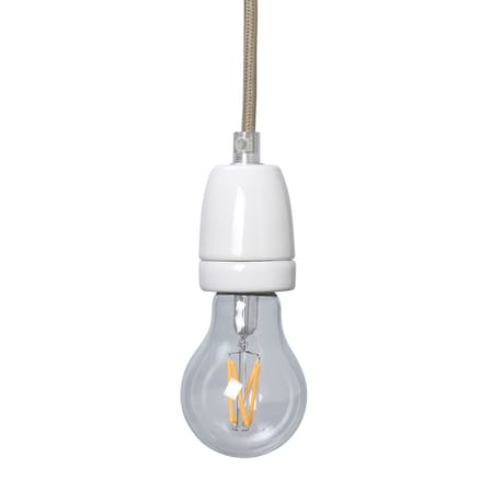 Sistema di sospensione elettrica Cord ceramica bianco / Presa in porcellana - Ferm Living