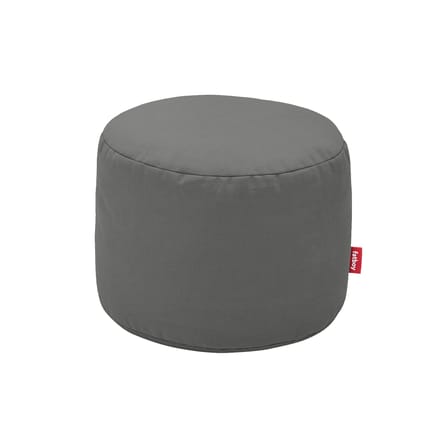 Sitzkissen Point Canvas textil grau / Recycled - Ø 50 cm - Fatboy