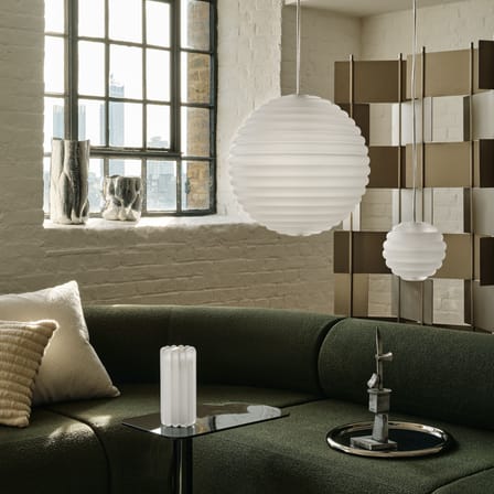 Sospensione Press Mini Sphere vetro bianco / LED - Ø 14,5 cm - Tom Dixon