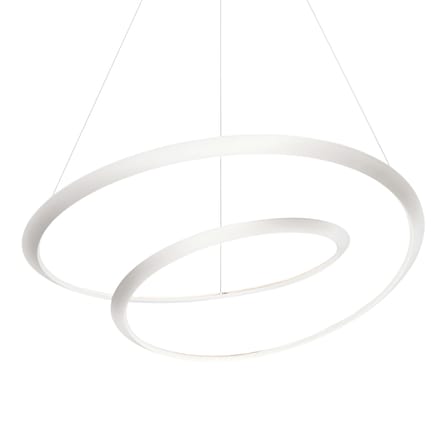 Suspension Kepler Uplight LED métal blanc / Ø 110 cm - Lumière vers le haut - Nemo