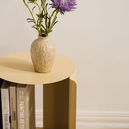 Table d'appoint Wa métal jaune / Ø 32 x H 50 cm - NOO.MA
