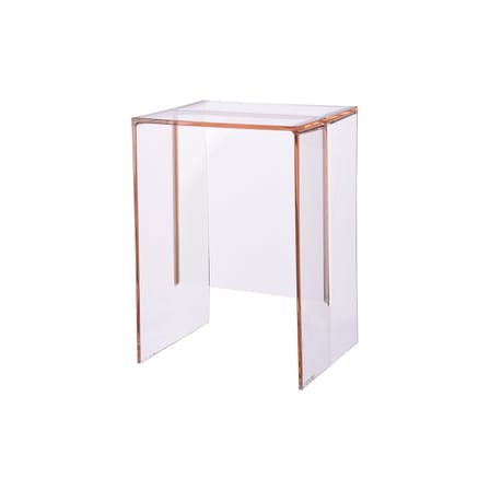 Table d'appoint Max-Beam plastique rose / Tabouret - Kartell