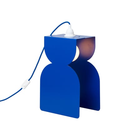 Tischleuchte Lanterna metall blau / H 38 cm - ATELIER DOBRA