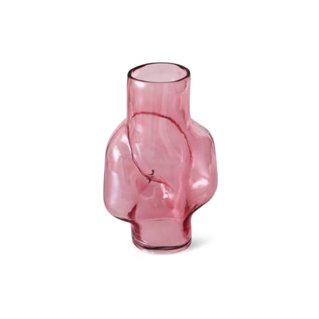 Vase Gleam High verre rose / H 32 cm - HK LIVING